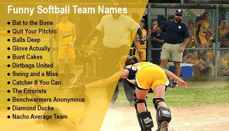 Funny Softball Team Names