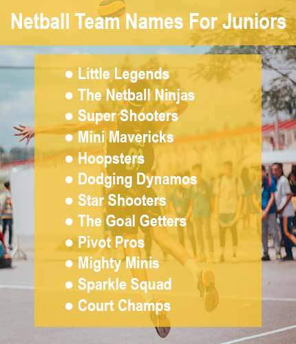 Netball Team Names For Juniors