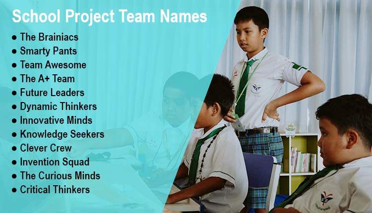 School Project Team Names