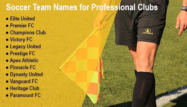 Soccer Team Names for Professional Clubs