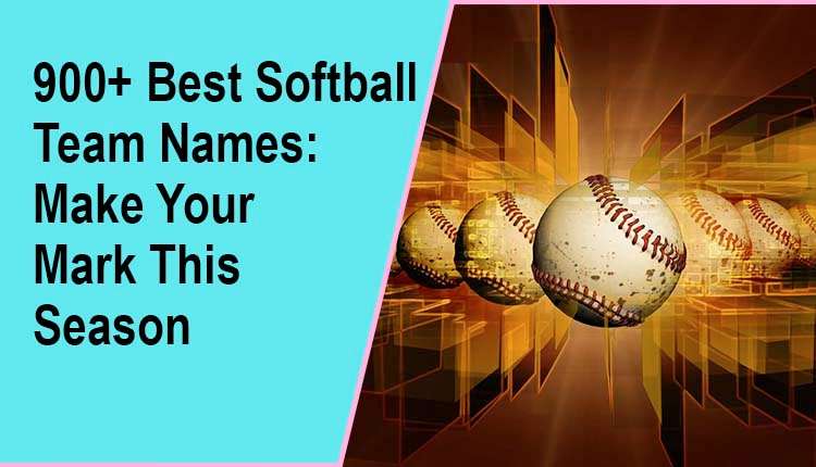 Softball Team Names