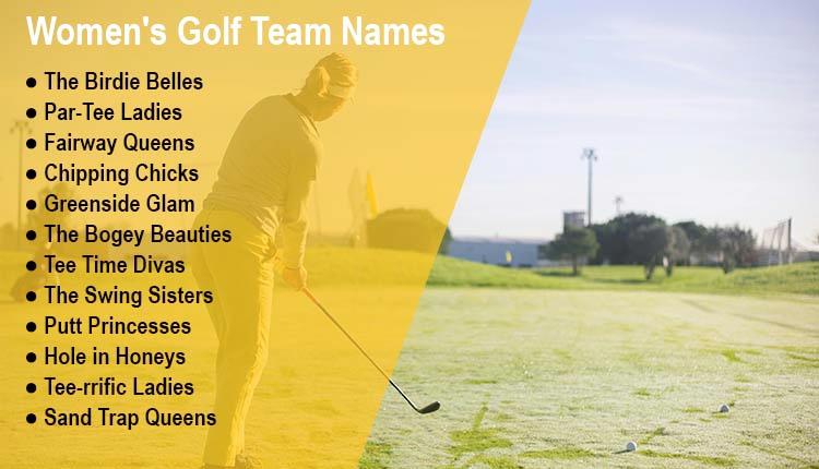 Women's Golf Team Names