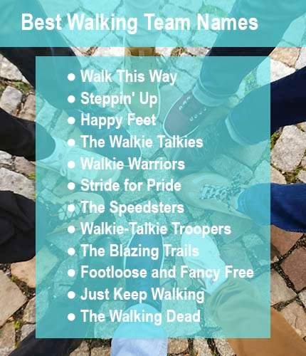 Best Walking Team Names