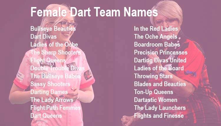 Female Dart Team Names