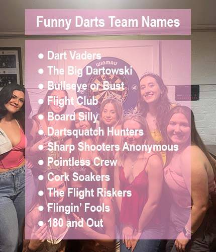 Funny Darts Team Names